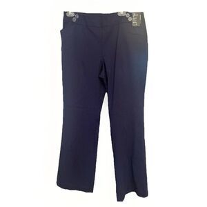7th Avenue Design Studio New York Co Pants Women L Pull On Boot  Modern Fit NWT